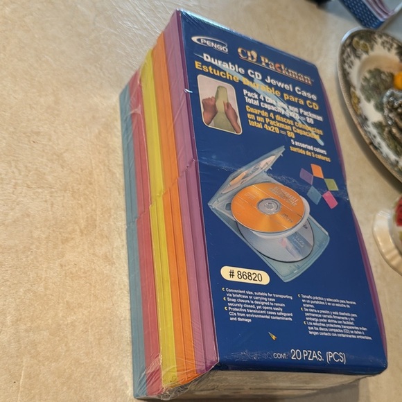 CD Jewel Case, Holds 4 CD/DVD per Case!🔥 Extra Durable! Multicolor💎20 Pack(80) - Picture 6 of 8